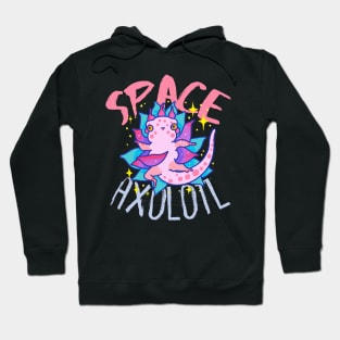 Cute Crazy Psycedelic Space Axolotl Artwork Hoodie